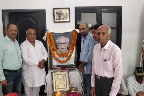 Hotel Association pays homage to Late Shri Ram Chandra Ji Menaria.